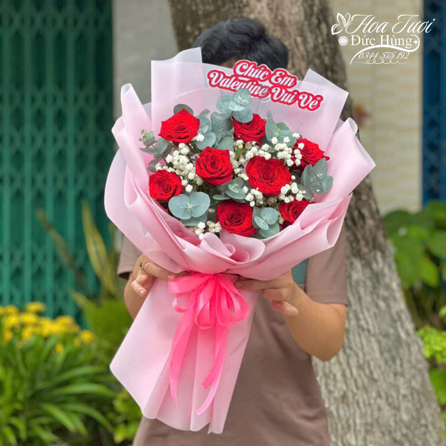 Bó Hồng Đỏ Nhỏ